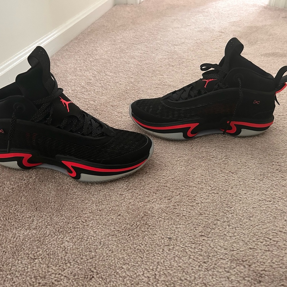 Air Jordan 36 XXXVI Mens Black/Red/White Basketball Shoes